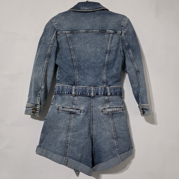 Retrofete Kerry Romper Blue Denim Jumpsuit Romper - S - NWT - Picture 6 of 9